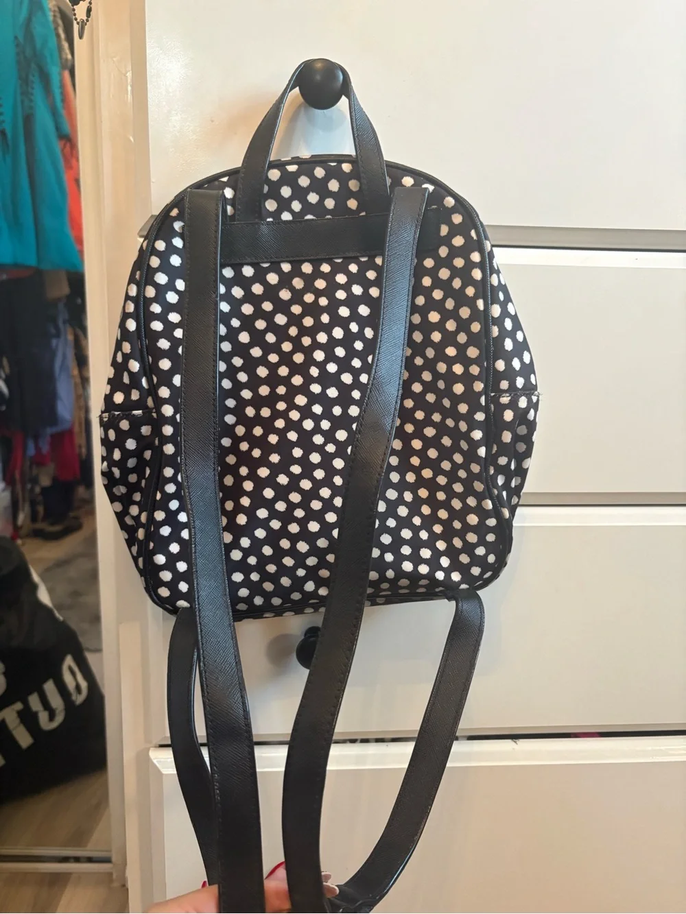 kate spade Black & White Spot Print Mini Backpack